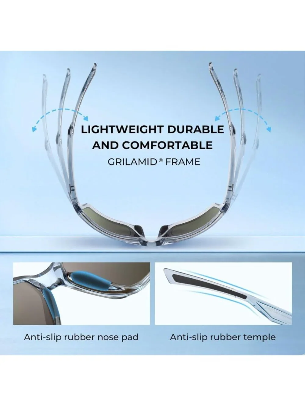 Polarized Sport Sunglasses for Men & Women | UV Protection, Lightweight